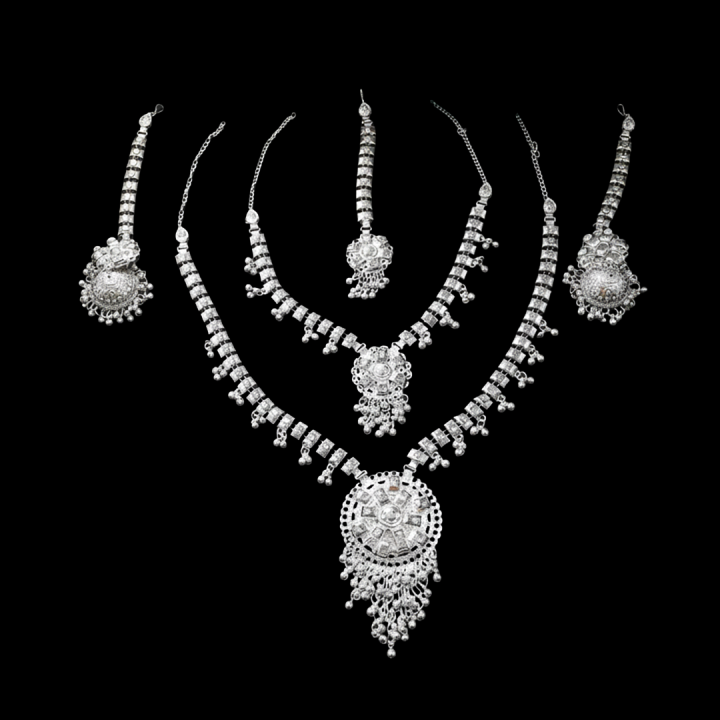KASHMIRI SET JB01 SILVER
