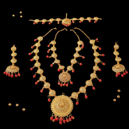 KASHMIRI SET RED GOLD