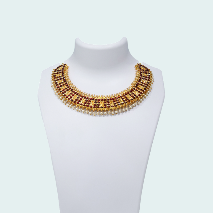 NECKLACE 12359 MEROON