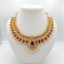 NECKLACE 5763 MEROON MANGO
