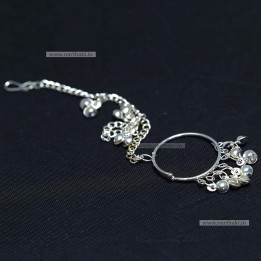 MUKUTHI RING CHAIN SILVER