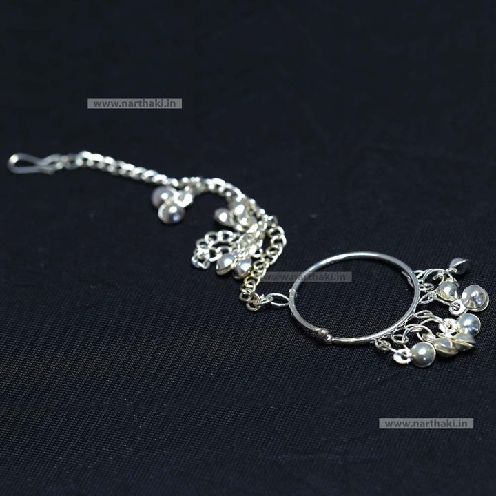 MUKUTHI RING CHAIN SILVER