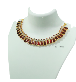 NECKLACE ENAMAL 4622 MEROON