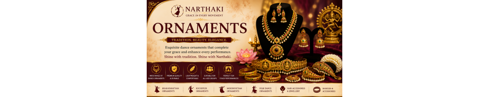 Complete your traditional dance look with Narthaki’s collection