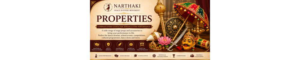 Enhance every performance with Narthaki’s collection of dance and stag