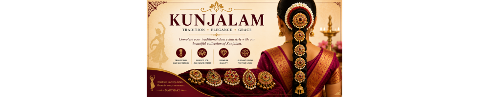 Complete your traditional dance hairstyle with Narthaki’s beautiful