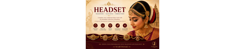 Complete your traditional dance appearance with Narthaki’s elegant