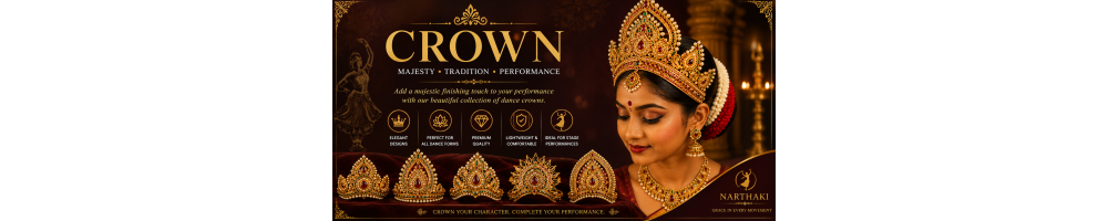 Add a majestic finishing touch to your performance with Narthaki’s