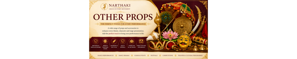 Complete your performance with Narthaki’s collection of Other Props,